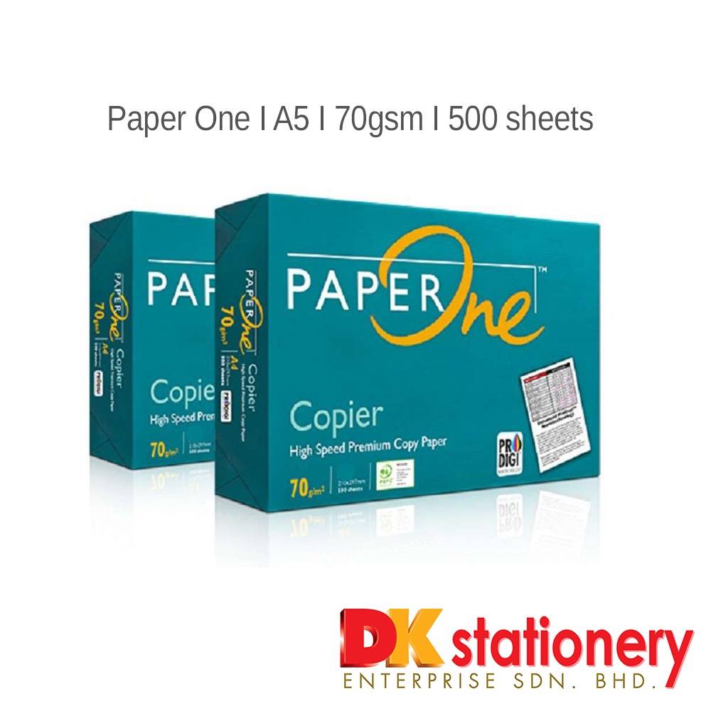 DoubleA / Paper One 70gsm 500's A5 / B5 Paper