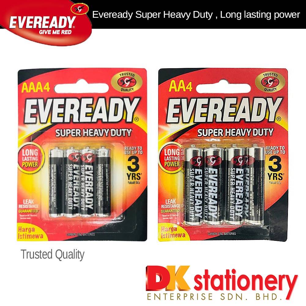 Eveready Battery AA / AAA (4pcs/card)