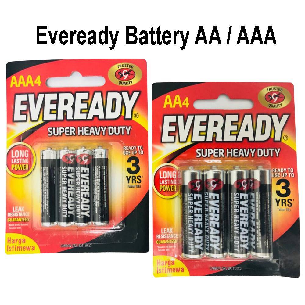 Eveready Battery AA / AAA (4pcs/card)