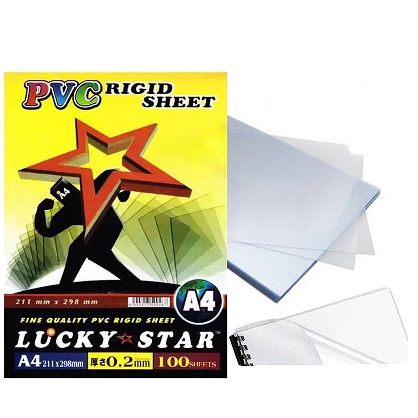 A4 Pvc Rigid Sheet Cover Binding Tranparent