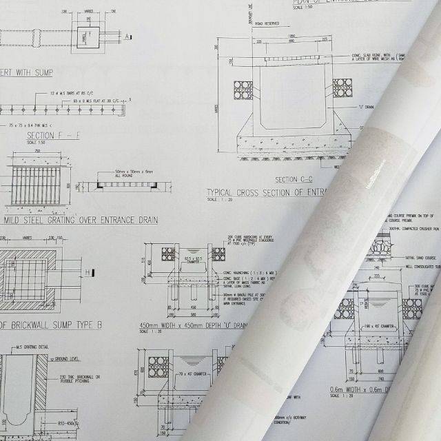 Plain Printing Paper Roll 80gsm I A1 / A0