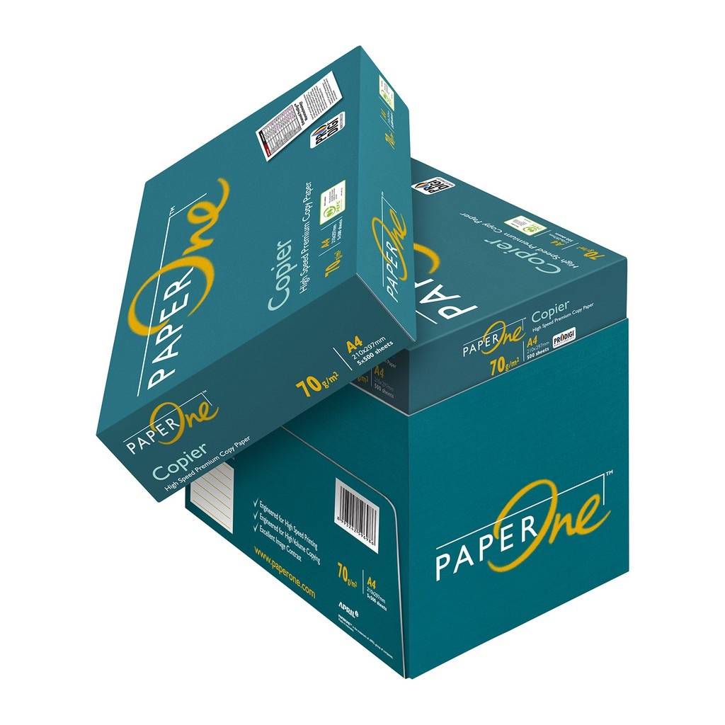 Paper One A4 75gsm / 70gsm Copier Paper 500's I 5 Reams / Box