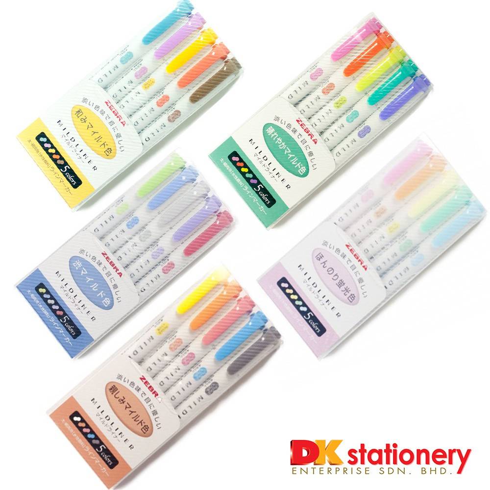 Zebra mildliner highlighter set clearance