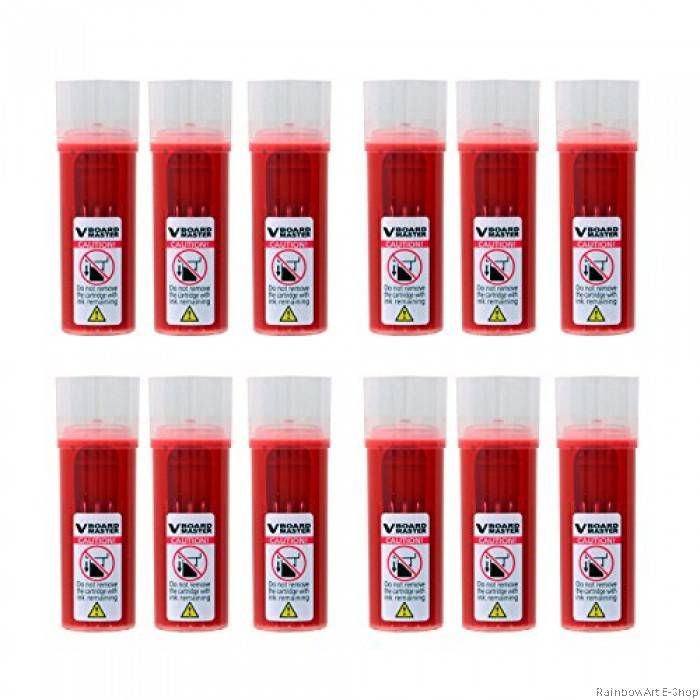 Pilot V Board Whiteboard Marker Cartridge I Refill 12 Pieces