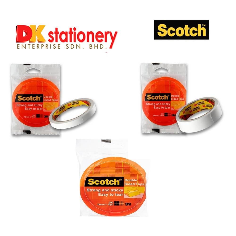 3M Scotch Double Sided Tissue Tape 200