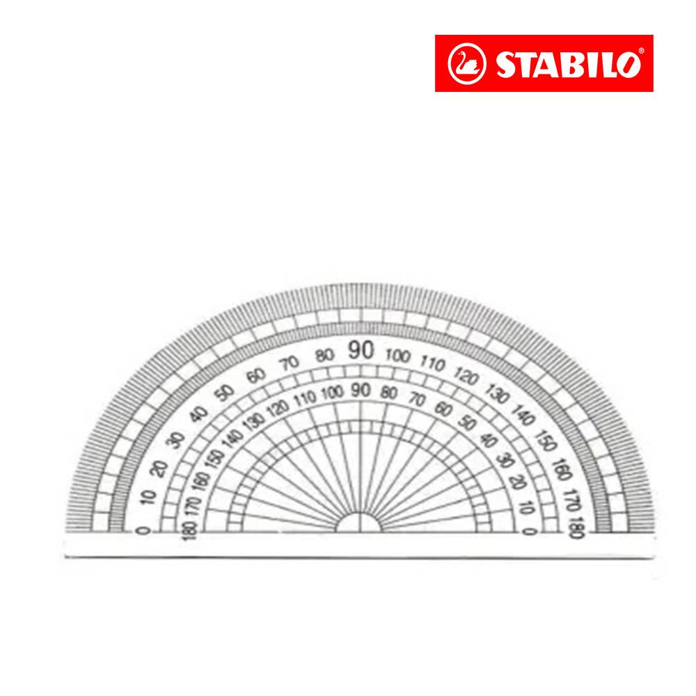 Transparent 180 Degree Protractor Ruler / Semi Circle Measuring Angles