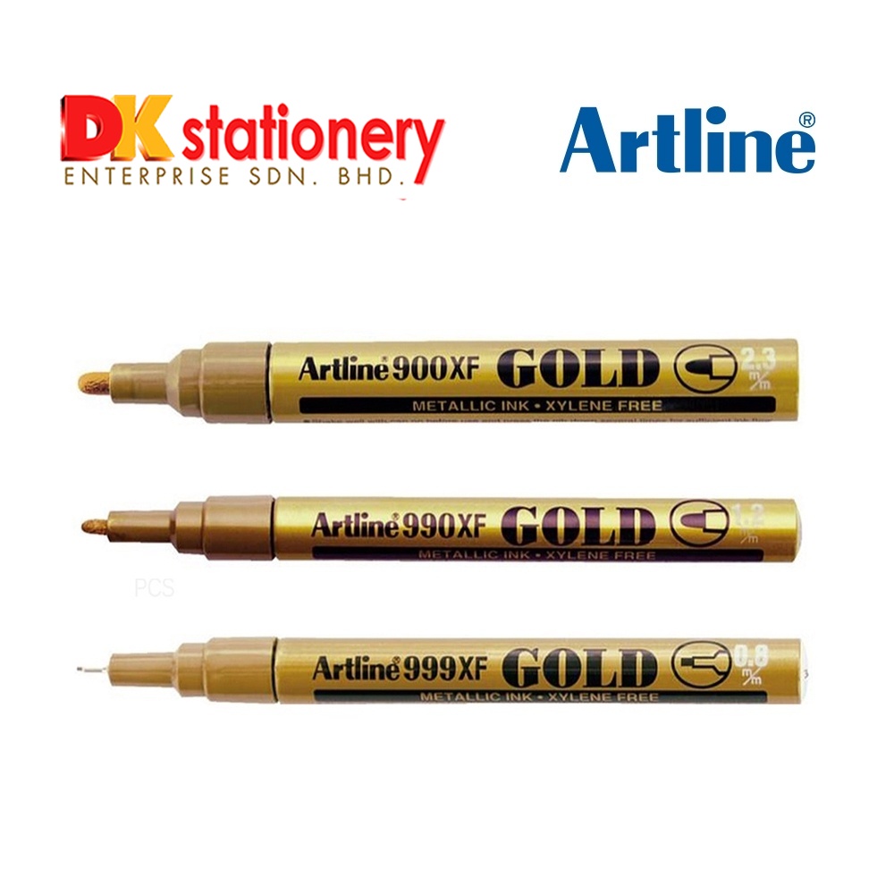 Artline Metallic Ink Marker Gold I 900XF / 990XF / 999XF