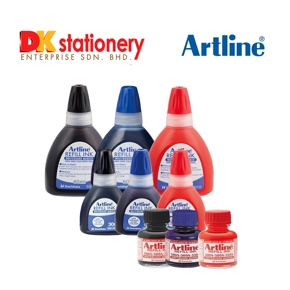 Artline Whiteboard Marker Refill Ink I 20ml / 30ml / 60ml