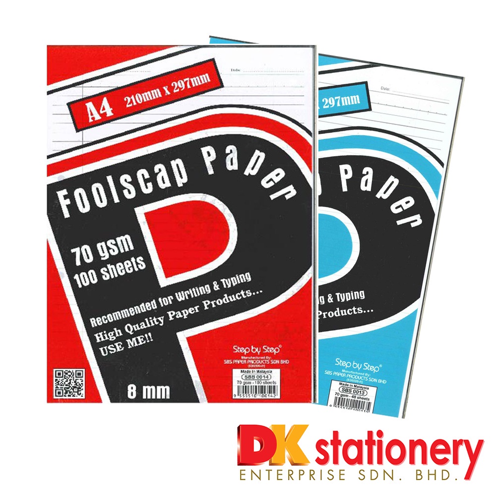 A4 Paper Exam Sheet 70gsm 100's I 48's