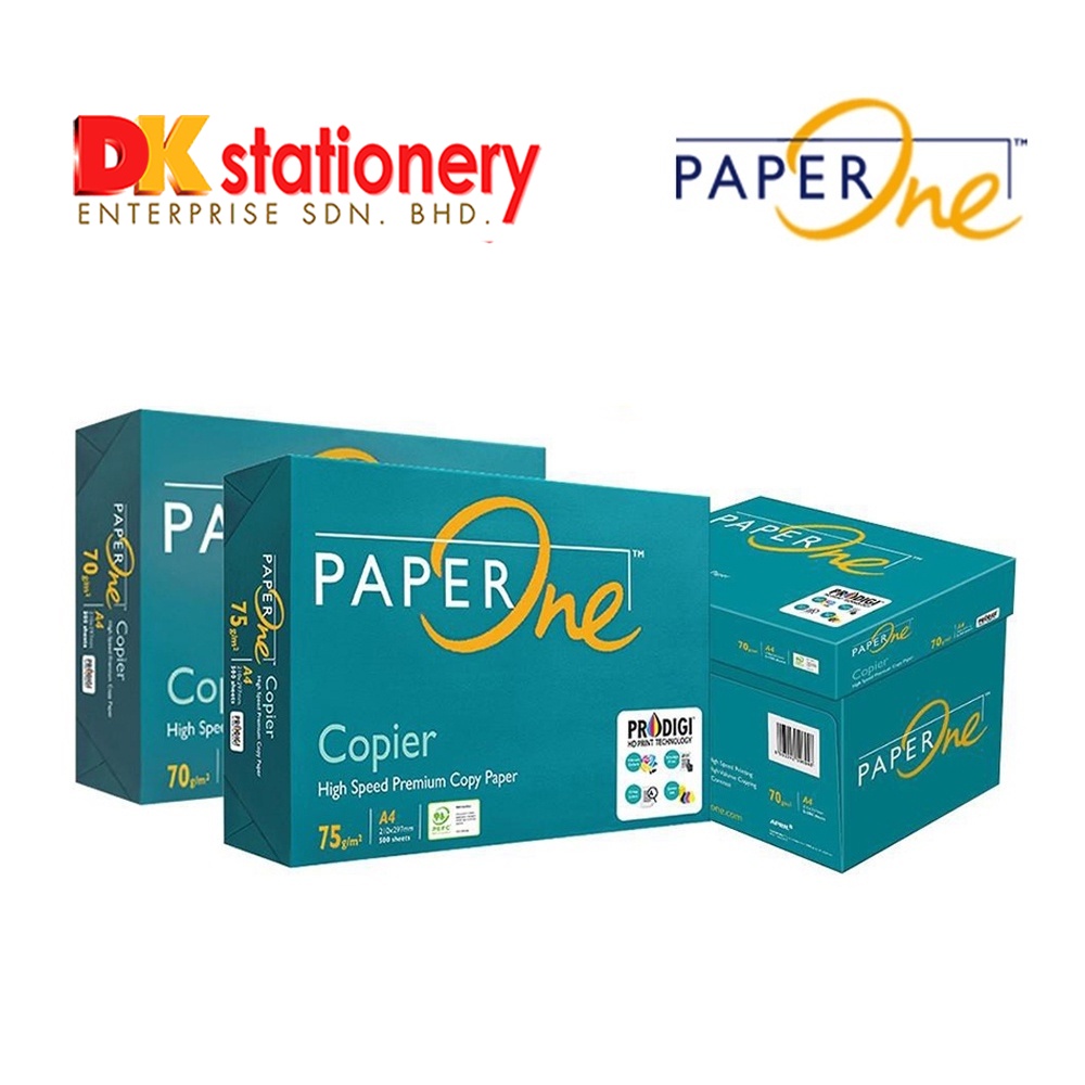 Paper One A4 75gsm / 70gsm Copier Paper 500's I 5 Reams / Box
